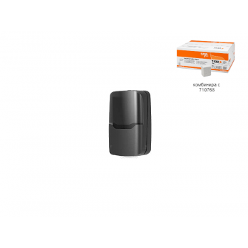 Дозатор за тоалетна хартия на пачка, Черен