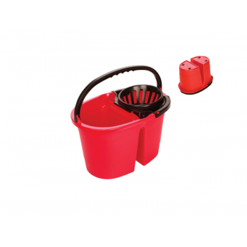 Double bucket 16lt - red