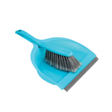 Plastic broom with dust pan