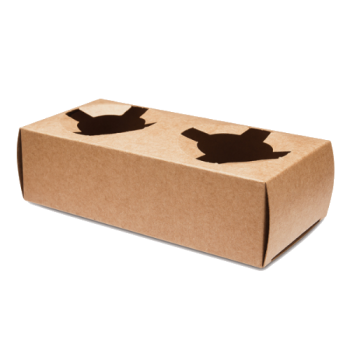 Хартиени поставки с 2 слота КРАФТ x 50 бр