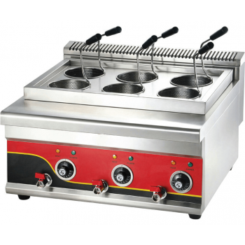Electric pasta cooking machine - 6 baskets