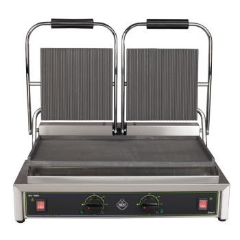  Електрически контактен грил - тостер, гладка или оребрена плоча - GC1000