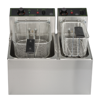 Фритюрник с двоен резервоар 7+4л