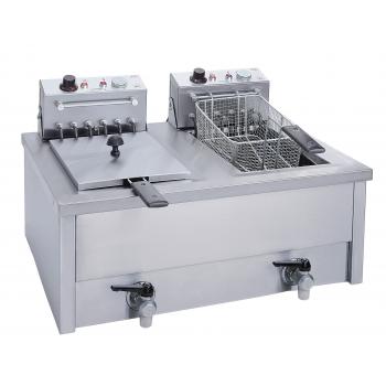 Електрически фритюрник с кран 2 х 10л - Линия 700
