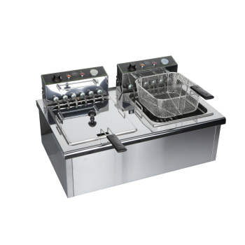 Електрически фритюрници с двоен басейн 2 х 12л