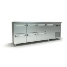 Refrigerated Counter PSM22560.6SIR/70 - 1 GN Door/6 Drawers