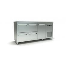 Refrigerated Counter PSM18060.4SIR/70 - 1 GN Door/4 Drawers