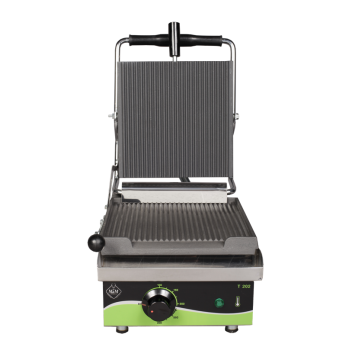 Електрически контактен грил - тостер, с оребрена плоча - T202