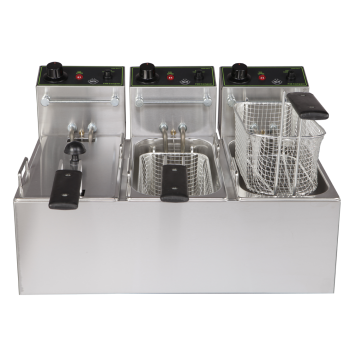 Фритюрник с три басейн  3 x 4л