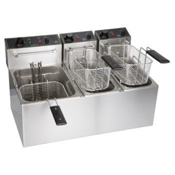 Фритюрник с три басейн 7+4+4л 